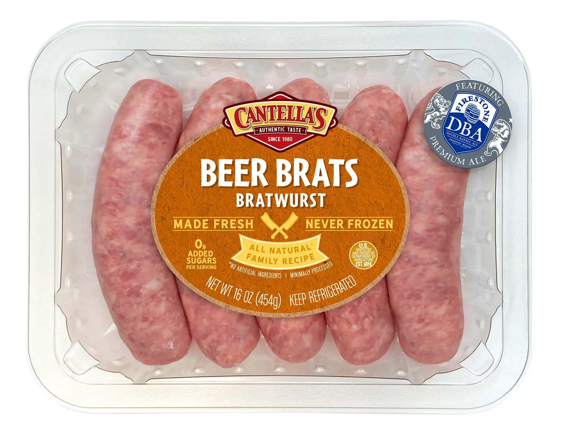 Beer Bratwurst Sausage Links