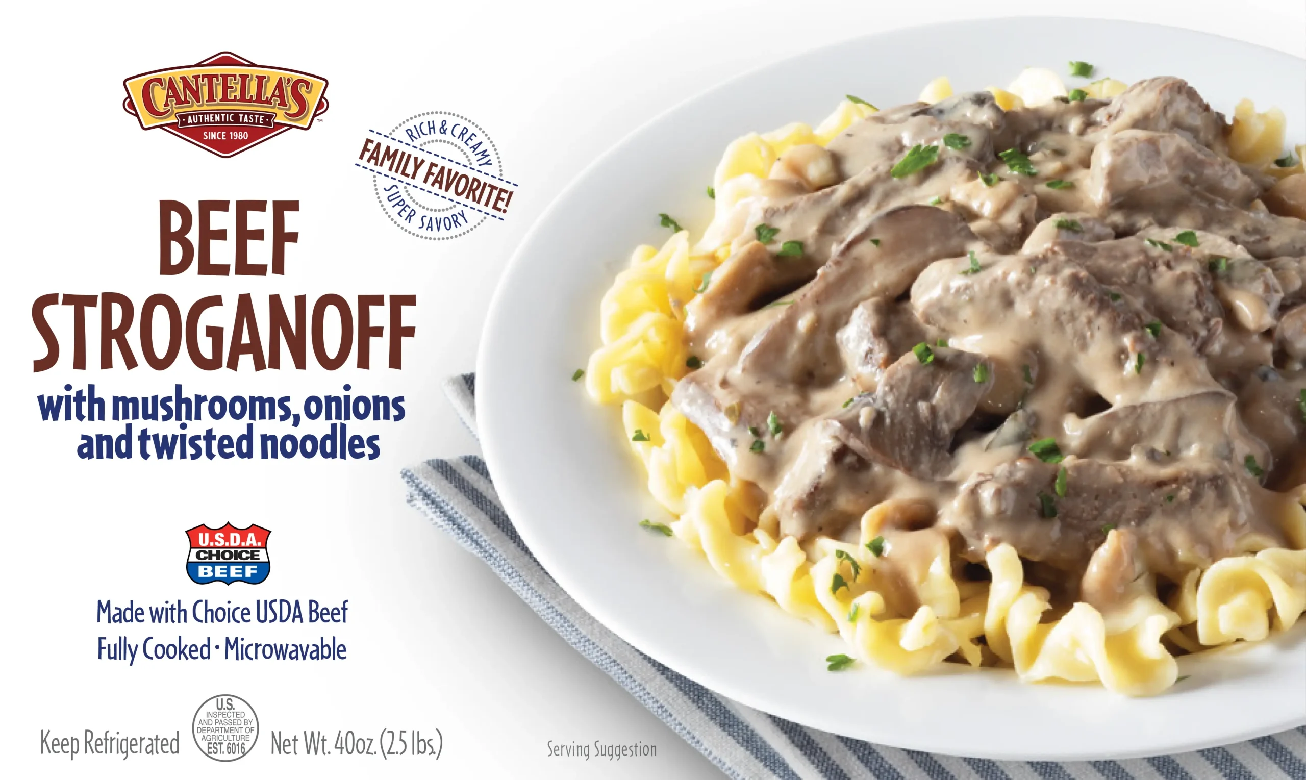 Cantella's Beef Stroganoff