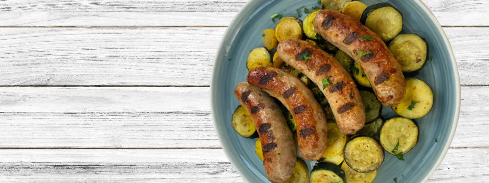 Grilled Bratwurst Summer Vegetables